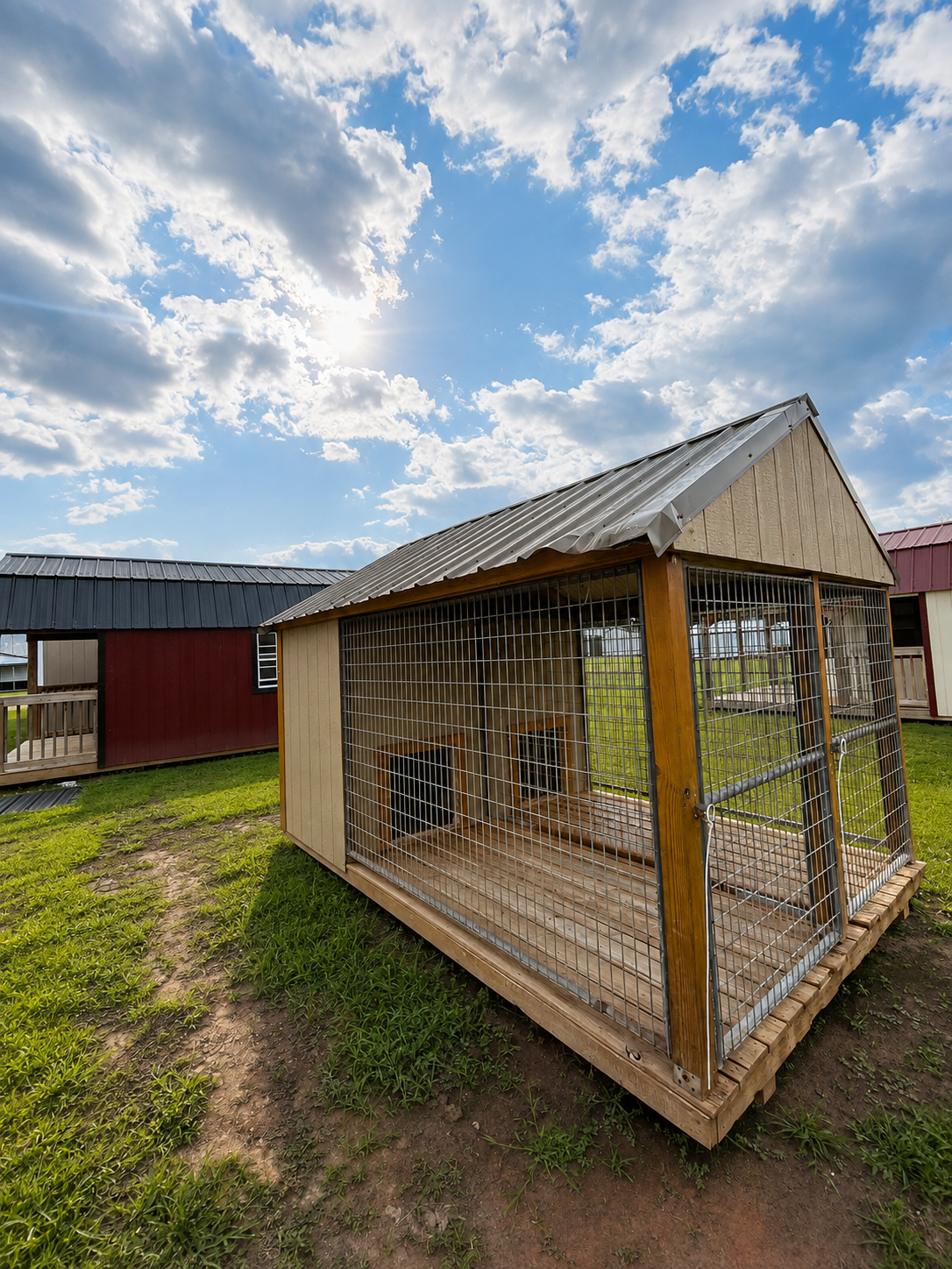 8' x 12' Parton Sheds - Greenville! SAVE on this USED 2-Bay Kennel! for sale in Greenville, SC